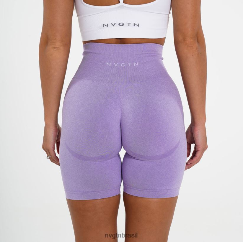 NVGTN fitness mulheres shorts de motociclista lilás NNJ66L480