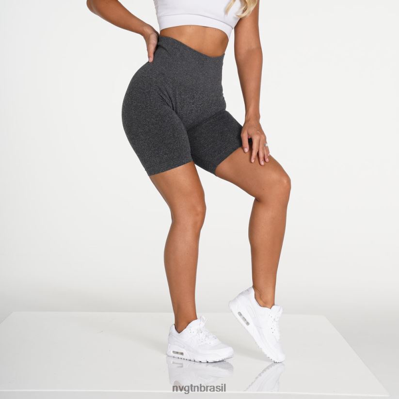 NVGTN fitness mulheres shorts de motociclista preto salpicado NNJ66L477