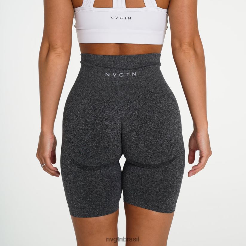 NVGTN fitness mulheres shorts de motociclista preto salpicado NNJ66L477