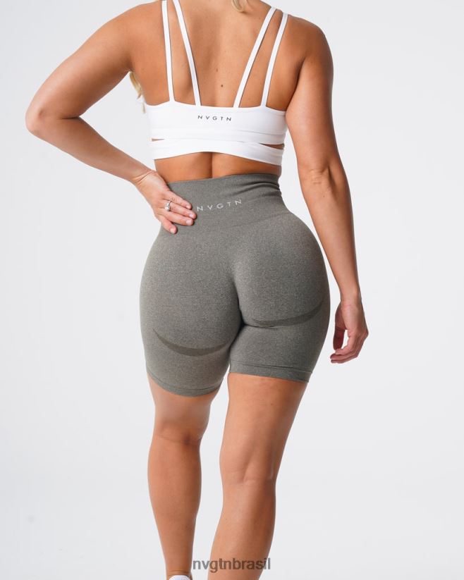 NVGTN fitness mulheres shorts de motociclista verde cáqui NNJ66L484