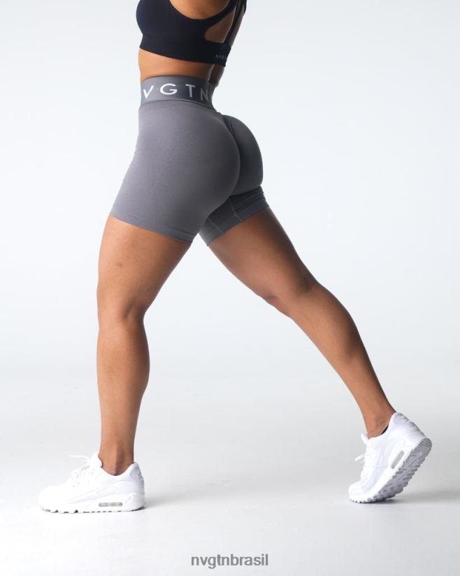 NVGTN fitness mulheres shorts esportivos sem costura carvão NNJ66L431