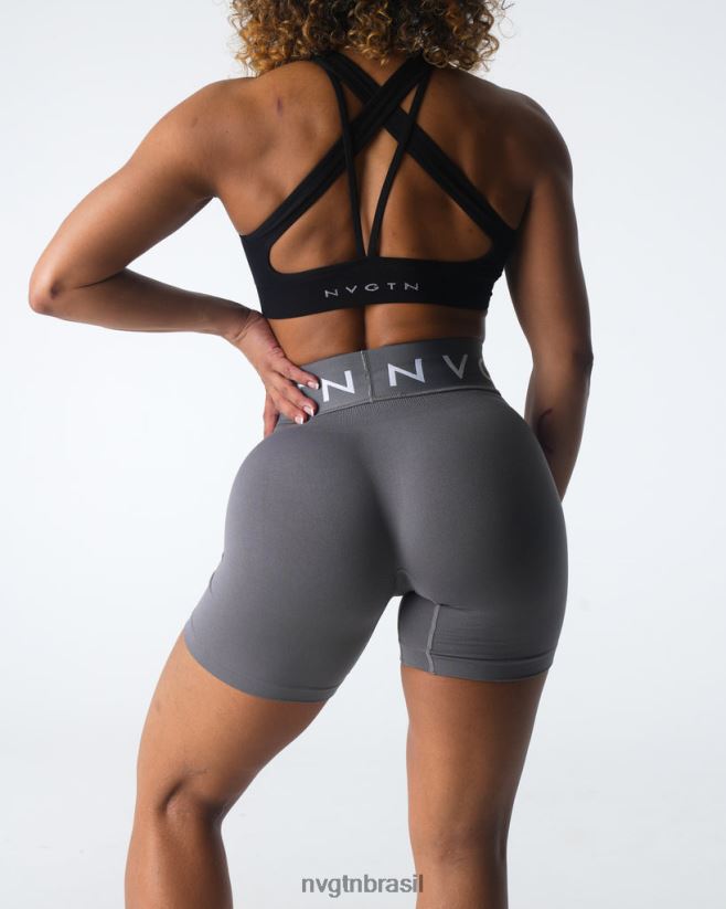 NVGTN fitness mulheres shorts esportivos sem costura carvão NNJ66L431