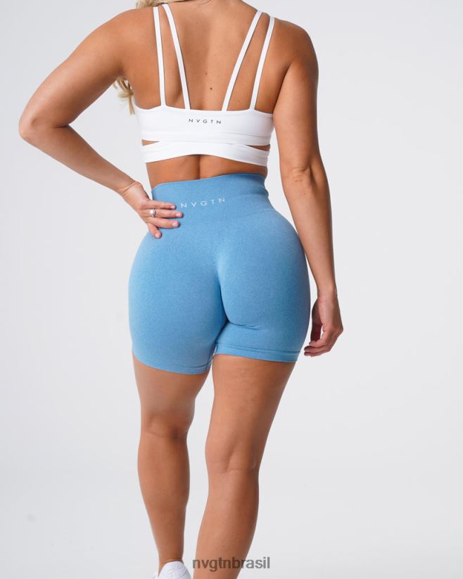 NVGTN fitness mulheres shorts profissionais sem costura céu azul NNJ66L366