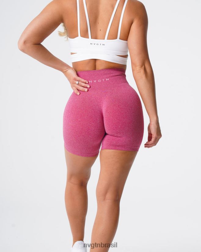 NVGTN fitness mulheres shorts profissionais sem costura carmesim NNJ66L383