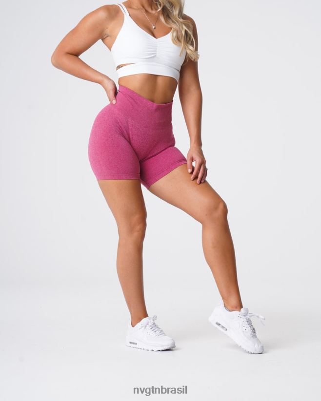 NVGTN fitness mulheres shorts profissionais sem costura carmesim NNJ66L383