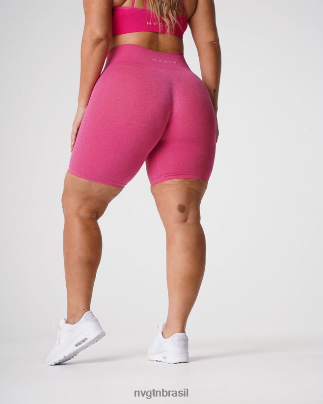 NVGTN fitness mulheres shorts profissionais sem costura fúcsia NNJ66L369
