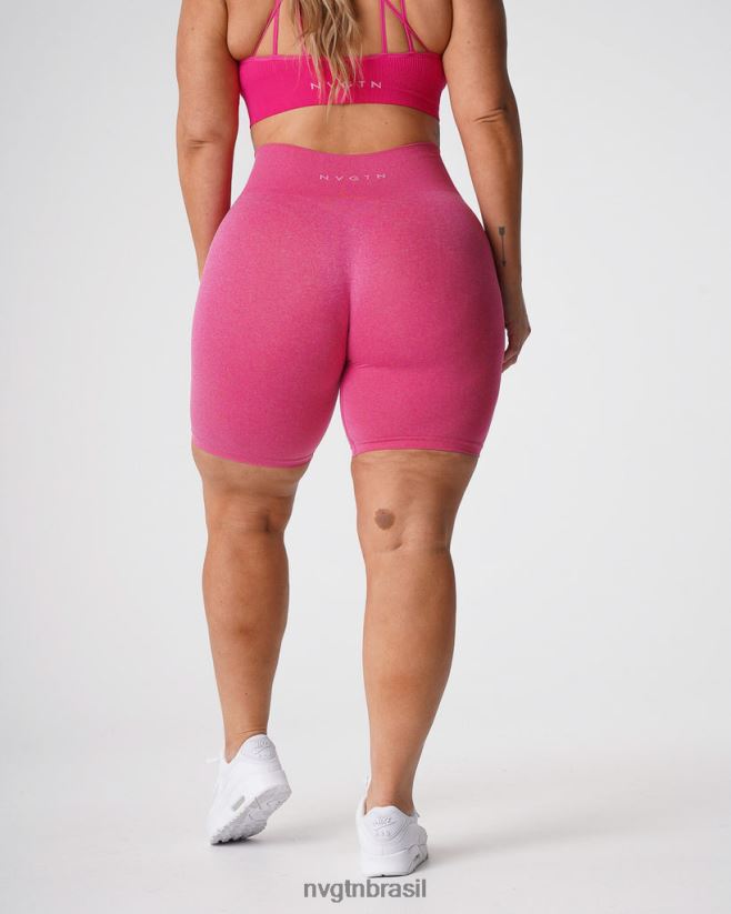 NVGTN fitness mulheres shorts profissionais sem costura fúcsia NNJ66L369