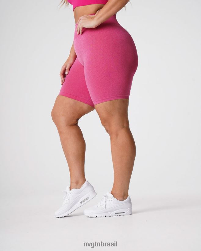 NVGTN fitness mulheres shorts profissionais sem costura fúcsia NNJ66L369