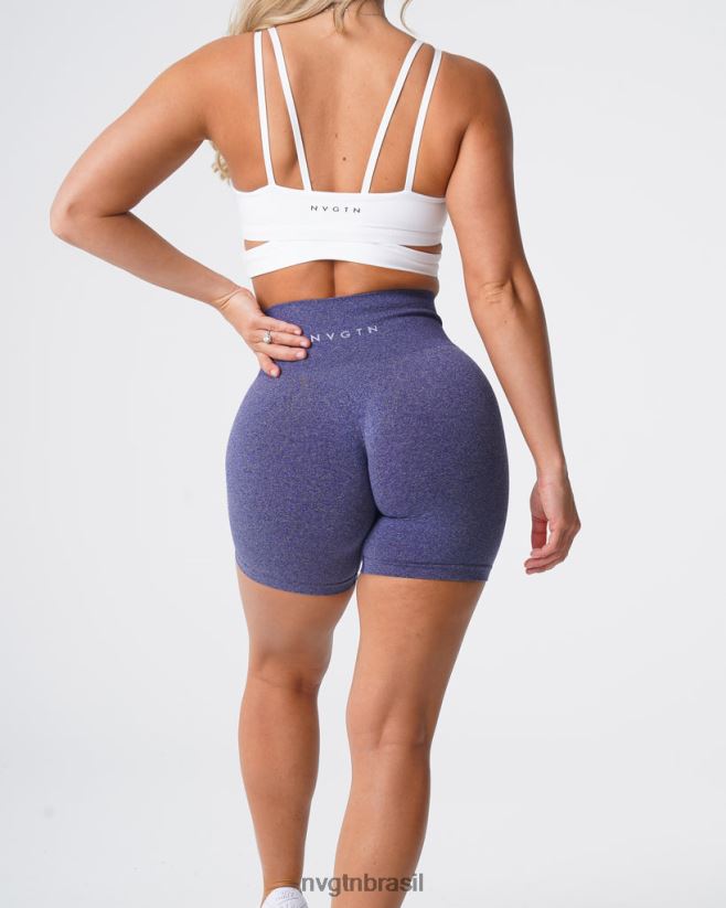 NVGTN fitness mulheres shorts profissionais sem costura índigo NNJ66L362