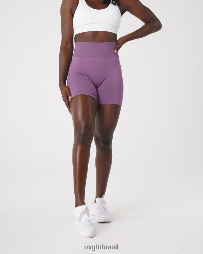 NVGTN fitness mulheres shorts sólidos sem costura orquídea NNJ66L463