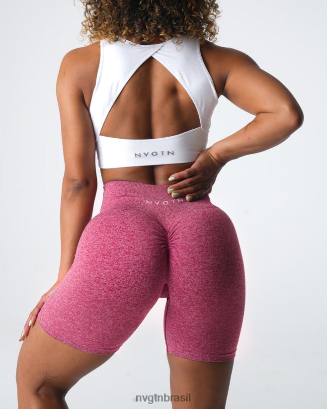 NVGTN fitness mulheres shorts sem costura carmesim NNJ66L404