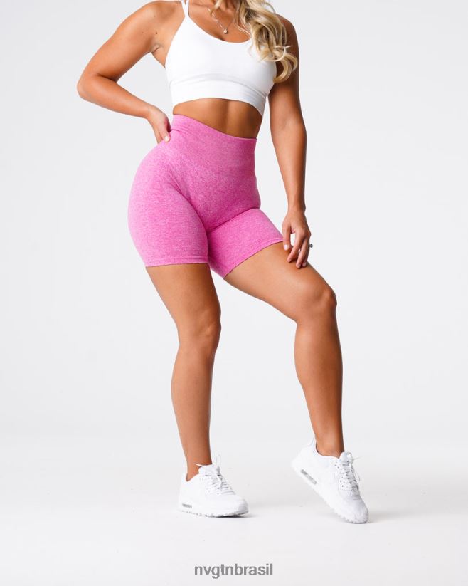 NVGTN fitness mulheres shorts sem costura chiclete rosa NNJ66L426