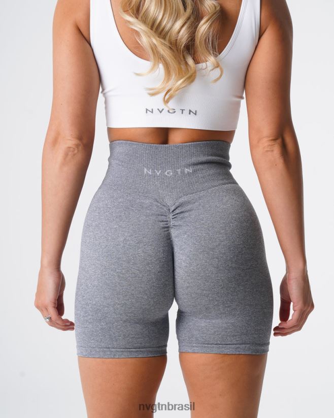 NVGTN fitness mulheres shorts sem costura cinza NNJ66L394