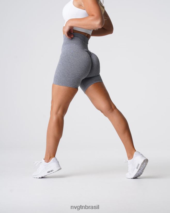 NVGTN fitness mulheres shorts sem costura cinza NNJ66L394