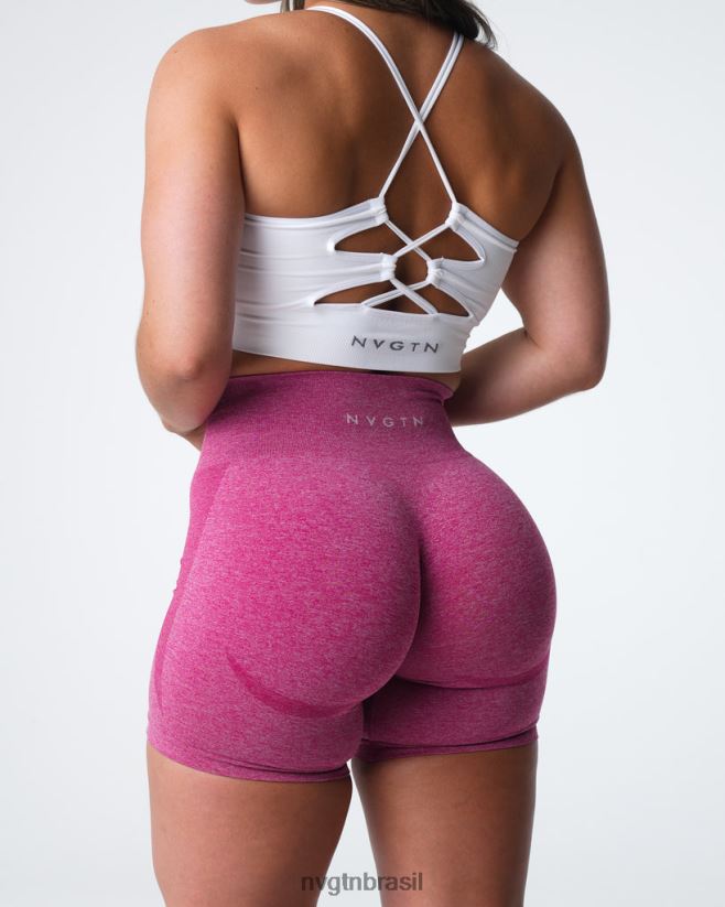 NVGTN fitness mulheres shorts sem costura com contorno carmesim NNJ66L331