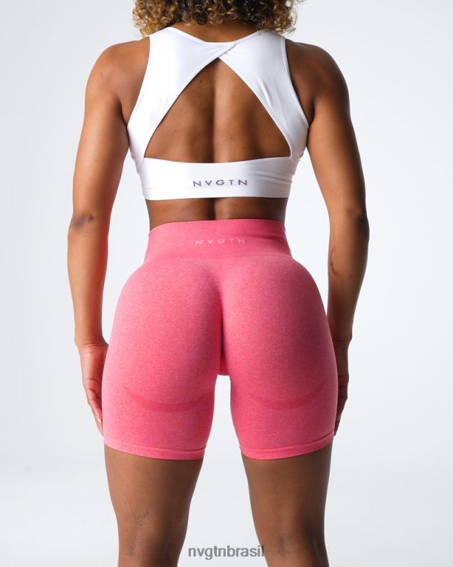 NVGTN fitness mulheres shorts sem costura com contorno coral NNJ66L333
