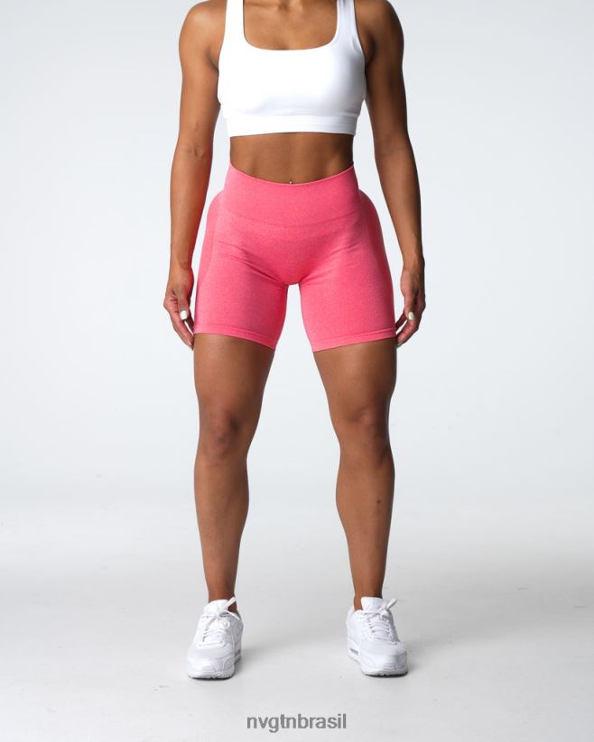 NVGTN fitness mulheres shorts sem costura com contorno coral NNJ66L333