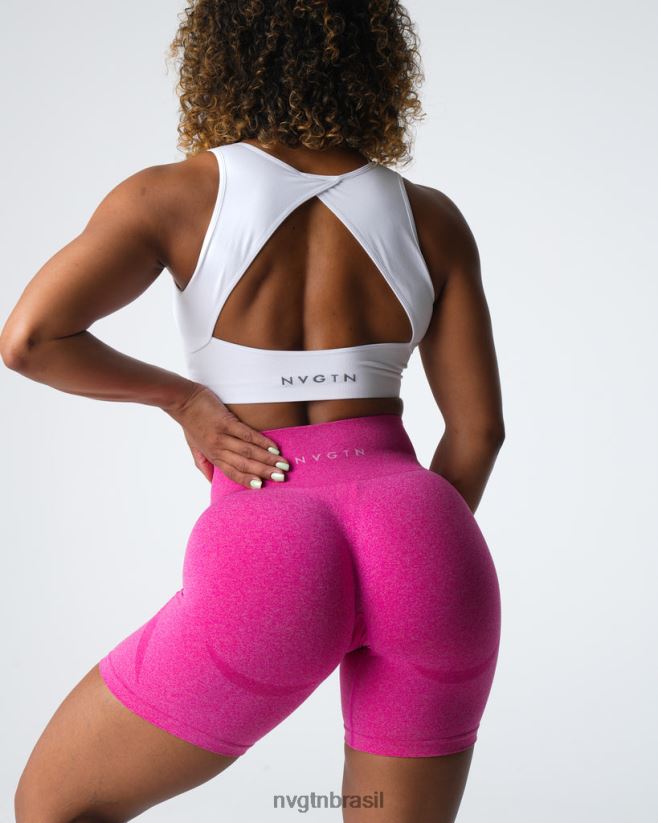 NVGTN fitness mulheres shorts sem costura com contorno fúcsia NNJ66L327