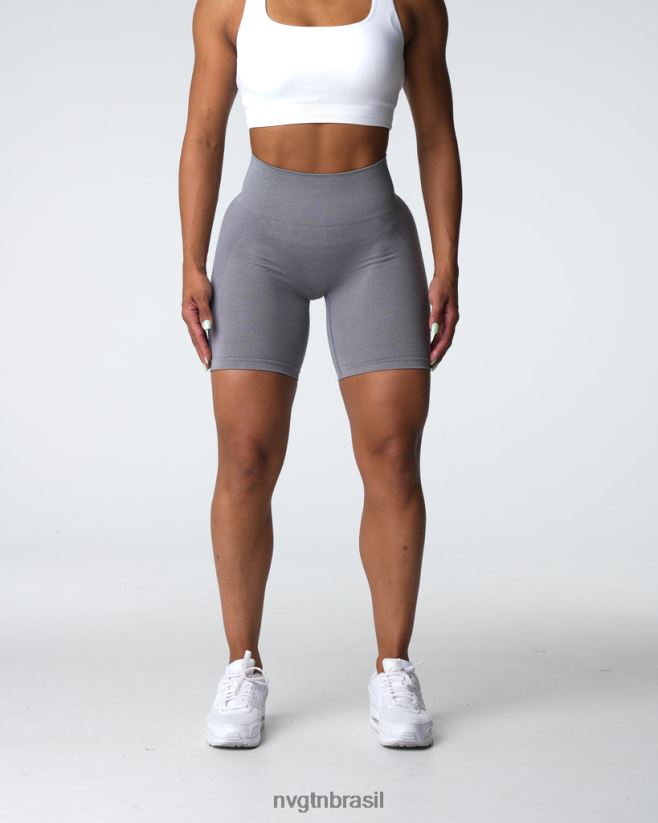 NVGTN fitness mulheres shorts sem costura contorno 2.0 cinza NNJ66L317