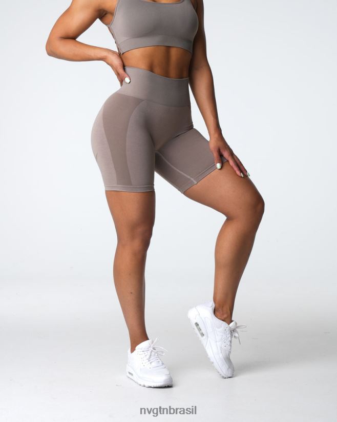 NVGTN fitness mulheres shorts sem costura contorno 2.0 cinza NNJ66L320