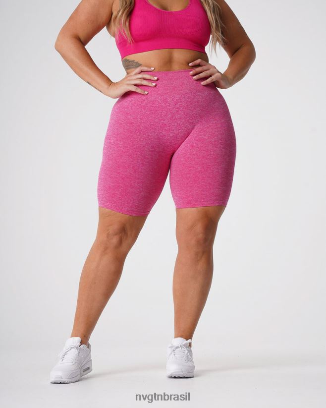 NVGTN fitness mulheres shorts sem costura fúcsia NNJ66L427