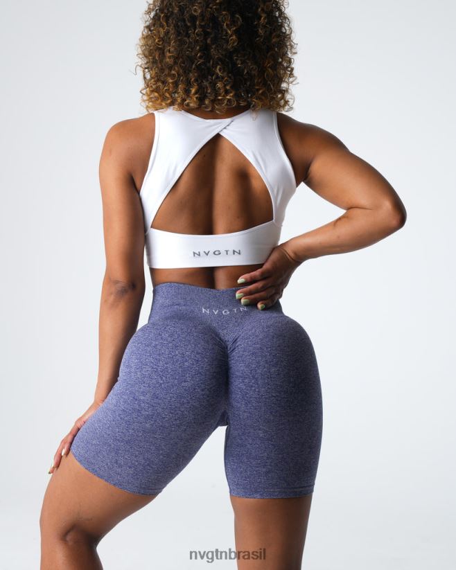 NVGTN fitness mulheres shorts sem costura índigo NNJ66L400