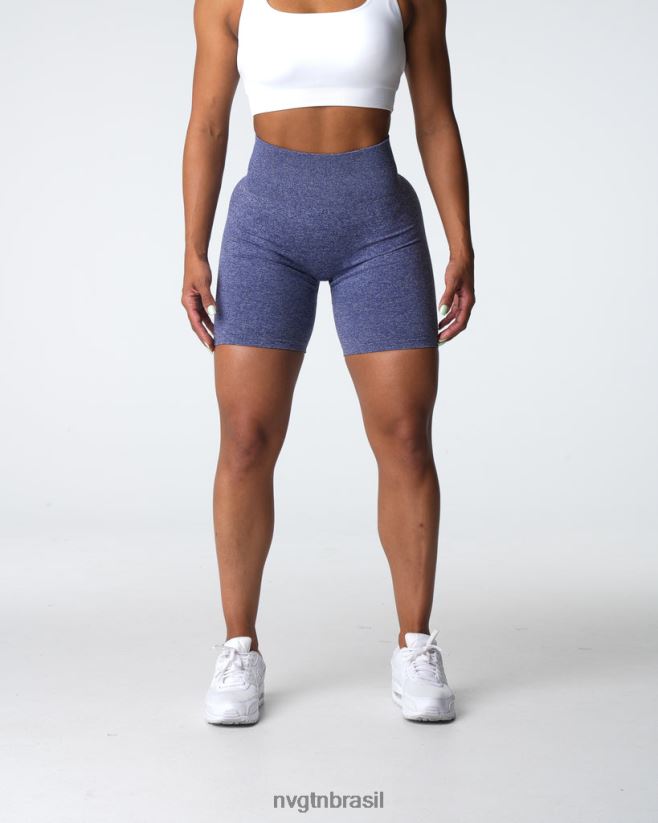 NVGTN fitness mulheres shorts sem costura índigo NNJ66L400