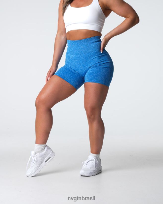 NVGTN fitness mulheres shorts sem costura oceano azul NNJ66L412