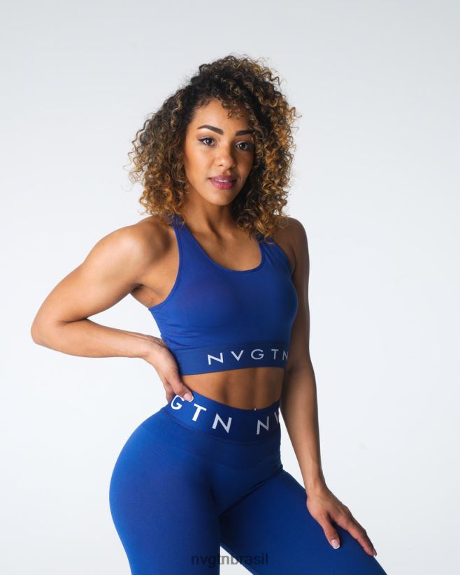 NVGTN fitness mulheres sutiã esportivo legado sem costura marinha NNJ66L32