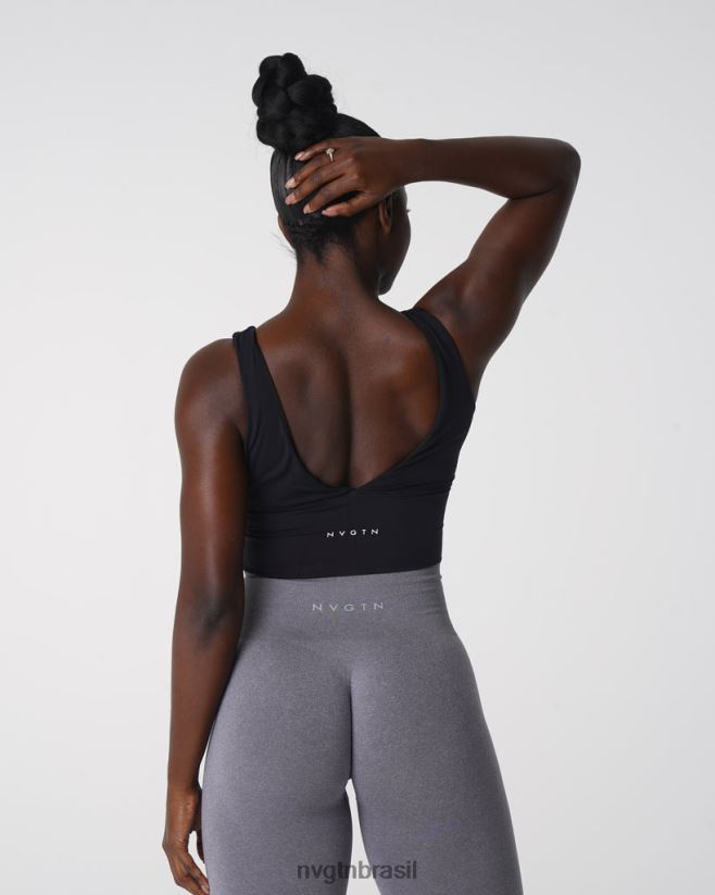 NVGTN fitness mulheres sutiã essência preto NNJ66L102