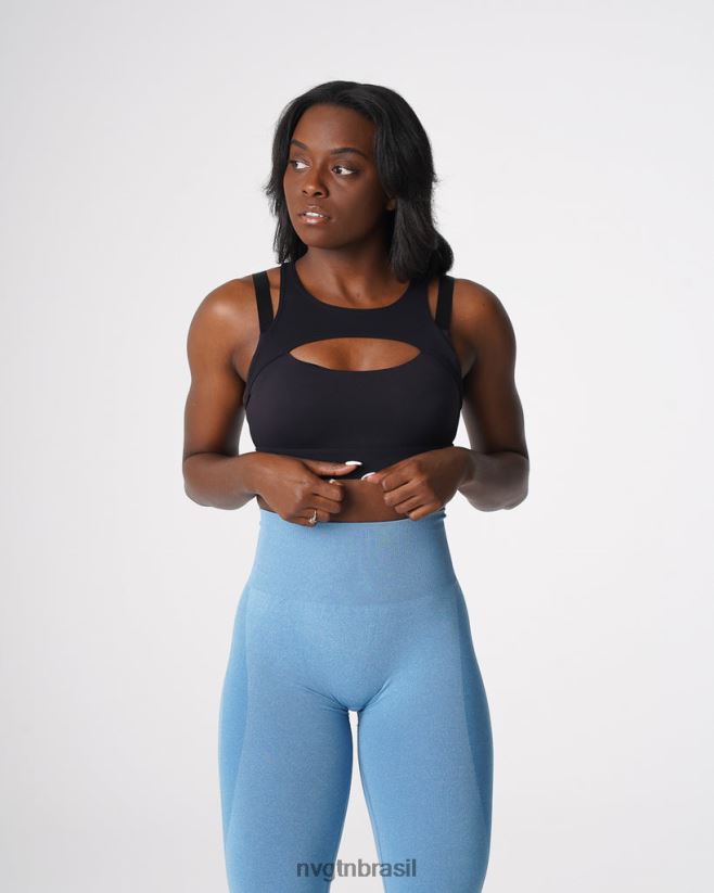 NVGTN fitness mulheres sutiã ápice preto NNJ66L150
