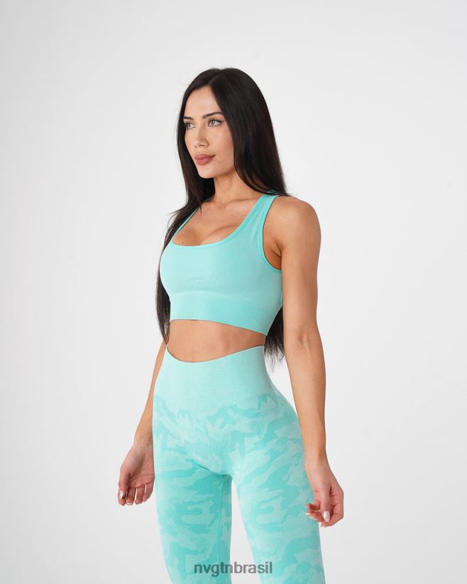 NVGTN fitness mulheres sutiã sem costura eclipse hortelã NNJ66L110