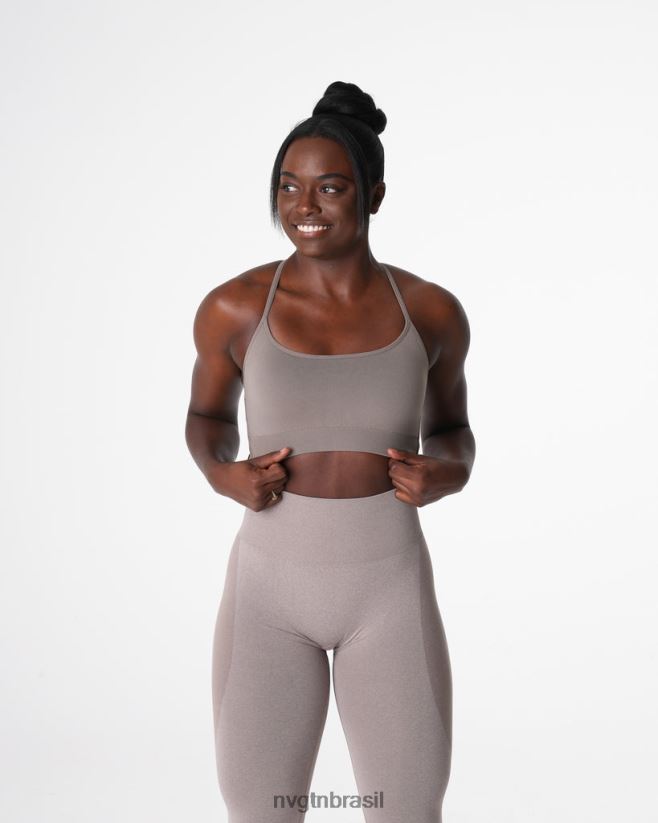 NVGTN fitness mulheres sutiã sem costura invencível cinza NNJ66L27