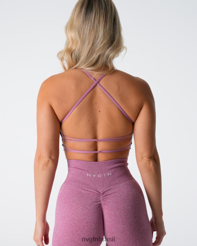 NVGTN fitness mulheres sutiã sem costura invencível rosa pastel NNJ66L123