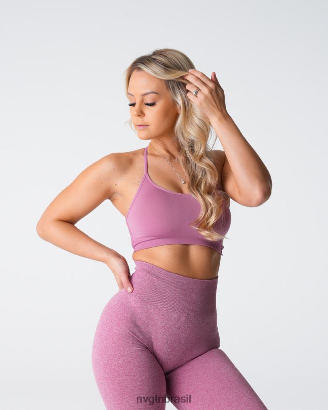 NVGTN fitness mulheres sutiã sem costura invencível rosa pastel NNJ66L123