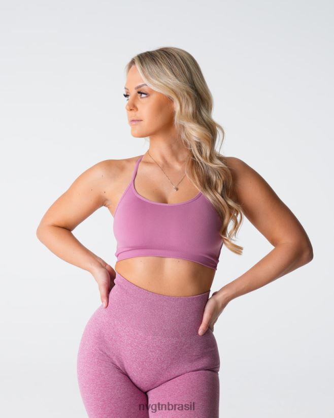 NVGTN fitness mulheres sutiã sem costura invencível rosa pastel NNJ66L123