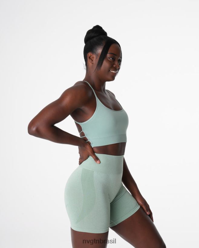 NVGTN fitness mulheres sutiã sem costura invencível verde sálvia NNJ66L29