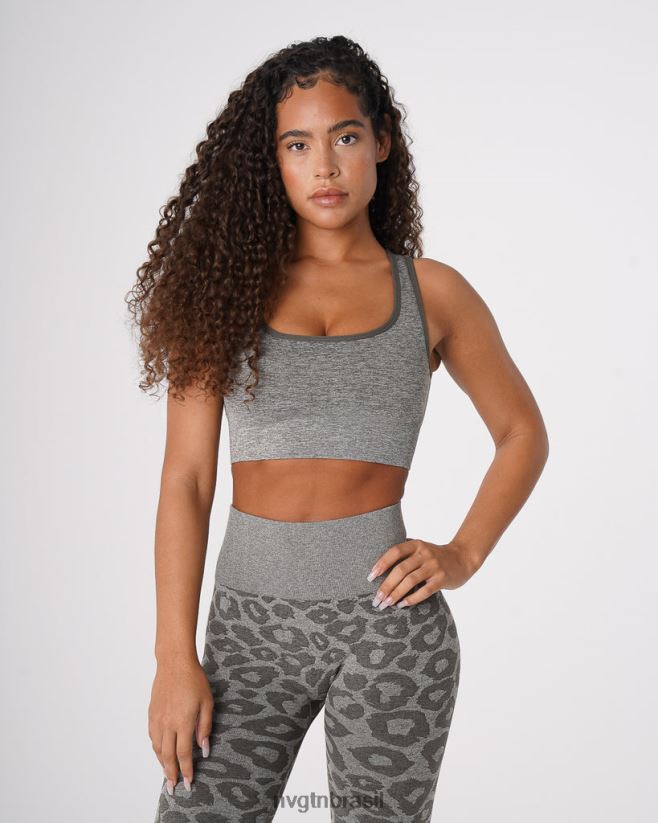 NVGTN fitness mulheres sutiã sem costura leopardo eclipse verde cáqui NNJ66L219