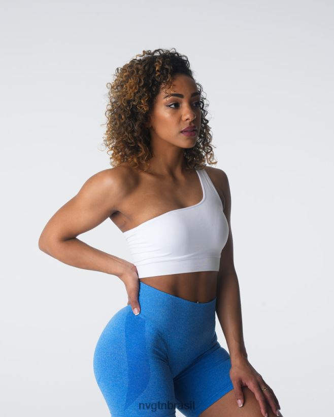 NVGTN fitness mulheres sutiã sem costura paixão branco NNJ66L18