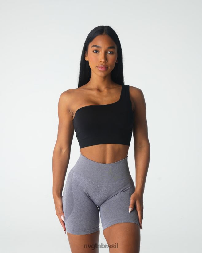 NVGTN fitness mulheres sutiã sem costura paixão preto NNJ66L17