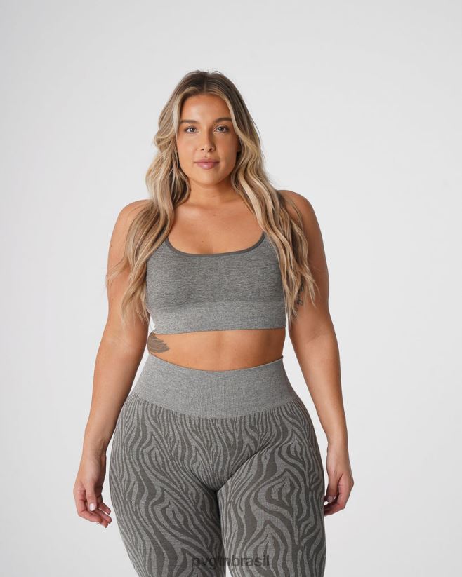 NVGTN fitness mulheres sutiã sem costura zebra eclipse verde cáqui NNJ66L220