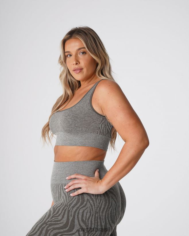 NVGTN fitness mulheres sutiã sem costura zebra eclipse verde cáqui NNJ66L220