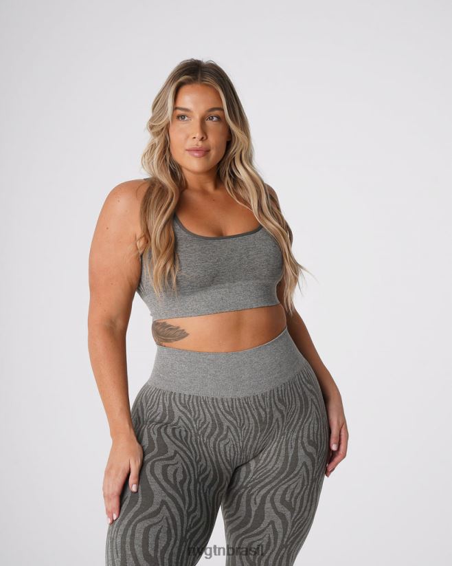 NVGTN fitness mulheres sutiã sem costura zebra eclipse verde cáqui NNJ66L220