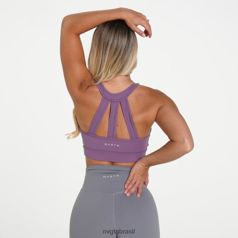 NVGTN fitness mulheres sutiã trio roxo malva NNJ66L279