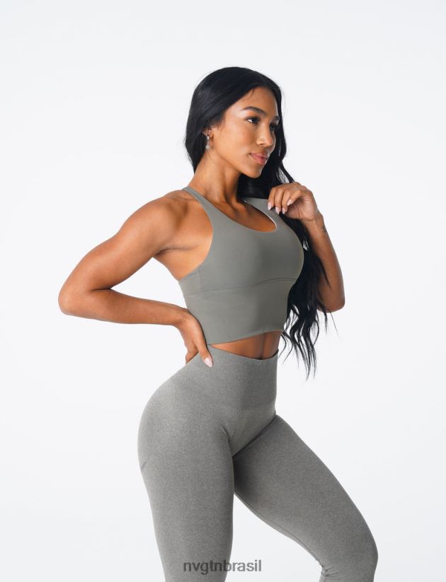 NVGTN fitness mulheres top de sutiã matriz verde cáqui NNJ66L83